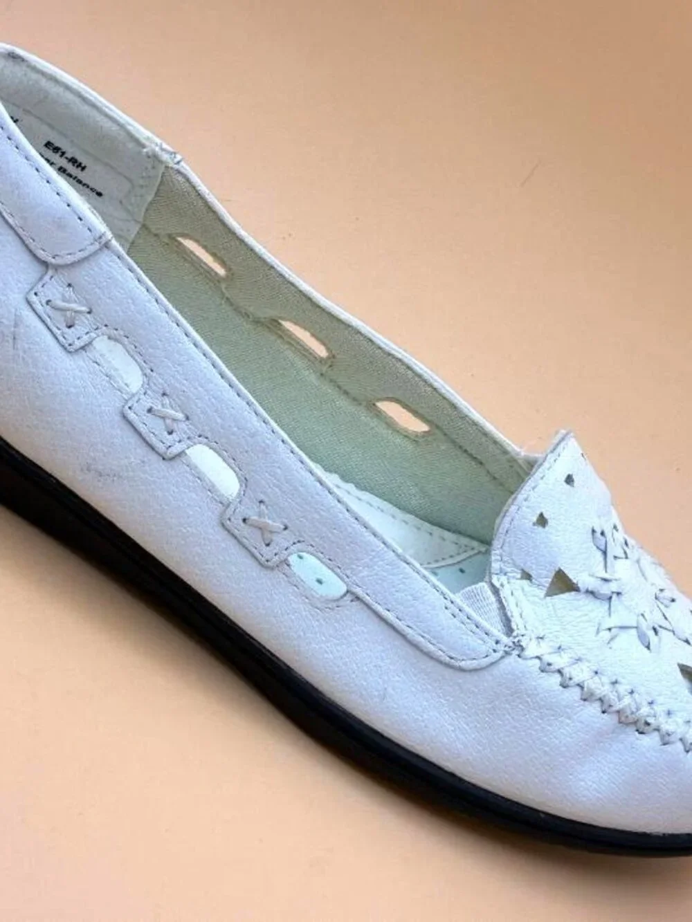 Dr. Scholls White Moccasin Loafer Pillow Cushion Insole Leather Shoe Women’s 7.5